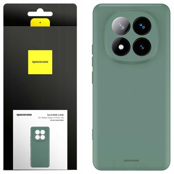 Spacecase Silicone Case 3.0 Redmi Note 14 Pro+ 5G Green zdjęcie 1
