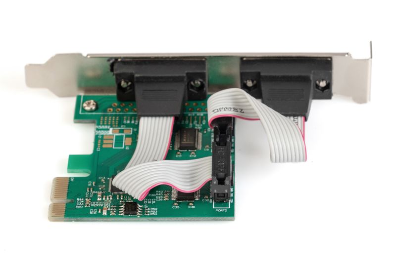 Kontroler COM DIGITUS PCIe, 2x RS-232/COM, Low Pro zdjęcie 6