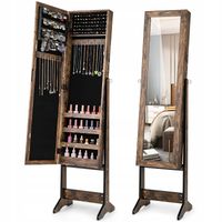 Toaletka Costway odcienie brązu matowe 35 x 144 x 30cm