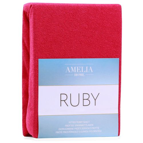 Prześcierdło Frotte AmeliaHome RUBY MAROON66 120-140x200+30 na Arena.pl