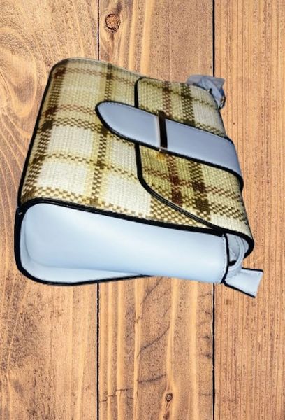 Torebka LISTONOSZKA TORBA modna , KRATKA NOWOŚĆ NIEBIESKA zdjęcie 2