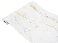 Okleina Meblowa Kamień MARMUR BIAŁY ZŁOTY Folia Klejowa 90x50cm P2