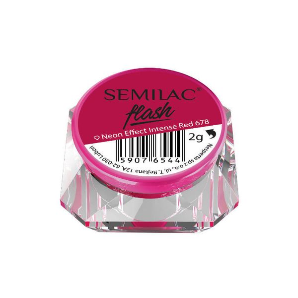 Semilac Flash Neon Effect Intense Red 678 zdjęcie 1