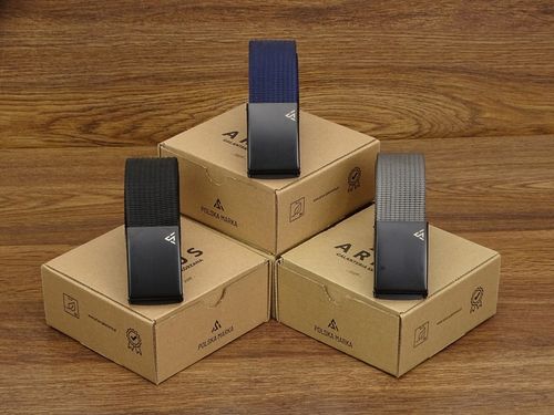 Szeroki Pasek MĘSKI parciany do spodni jeans szortów 3pack Arius ZESTAW 3w1 na Arena.pl