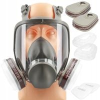 MASKA LAKIERNICZA PEŁNA OCHRONNA PRZECIWPYŁOWA GAZOWA ZESTAW FILTRY WKŁADY