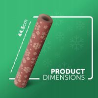 PAPIER DO PAKOWANIA PREZENTÓW CZERWONY RENIFERY ŚWIĄTECZNY 44cm 25m 100g/m²