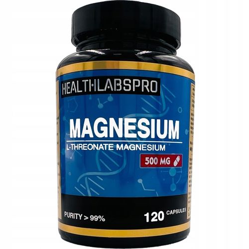 L-treonian Magnezu 99%, Treonian - 120 kapsułki 500mg L-threonate Magnez na Arena.pl