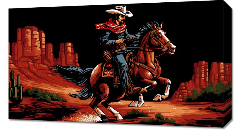 Obraz 70x40cm Galop przez Prerię zdjęcie 1