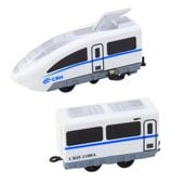 KOLEJKA  ELEKTRYCZNY POCIĄG POŚPIESZNY NA TORACH