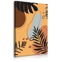 Obraz Canvas Do Salonu Rośliny Liście Monstery Palmy Styl Boho 50cm x 70cm