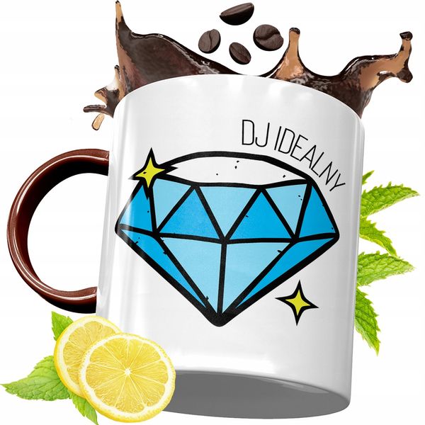 Kubek Bordowy Dla Dja Na Urodziny Prezent Z Nadrukiem Ze Zdjęciem zdjęcie 1