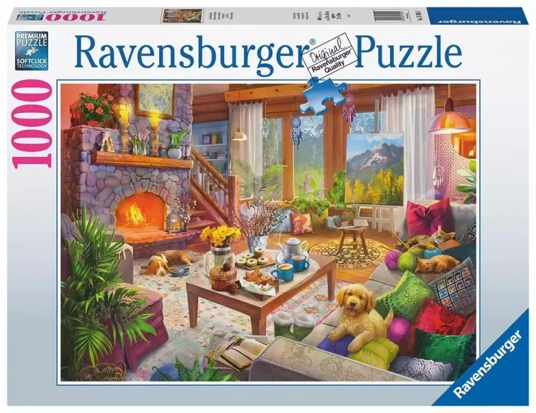 Puzzle 1000 Przytulny pokój zdjęcie 1
