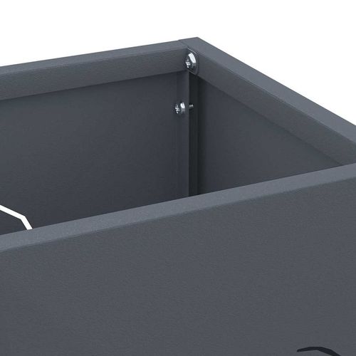 Stojak na parasol Antracyt 15.5 x 15.5 x 49 cm Stal na Arena.pl