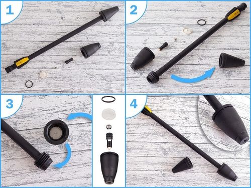 Zestaw naprawczy turbodyszy do Karcher K2 K3 K4 K5 dyszy rotacyjnej TURBO na Arena.pl