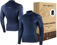 Męska koszulka termoaktywna MOTOCYKLOWA ROWEROWA SPORTOWA Brubeck Wool -XL