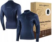 Męska koszulka termoaktywna MOTOCYKLOWA ROWEROWA SPORTOWA Brubeck Wool -XL