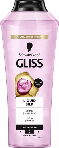 Gliss Liquid Silk szampon 400ml + balsam 200ml + Olejek termoochornny 150ml zdjęcie 2