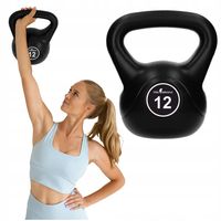 KETTLEBELL CIĘŻAREK 12 KG KULA KETTLE HANTLA HANTEL FITNESS ABS DO ĆWICZEŃ