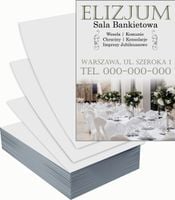 Ulotki A6 reklamowe firmowe 100szt dużo różnych wzorów SALA BANKIETOWA