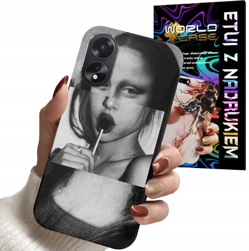 ETUI CASE DO OPPO A78 5G / A58 5G - MONA LISA WZORY DLA KOBIET PLECKI OBUDO na Arena.pl