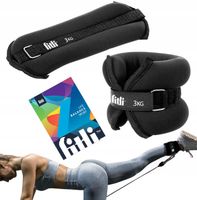 OBCIĄŻNIKI NA KOSTKI RĘCE 3 KG CIEŻARKI NA NOGI NADGARSTKI 2x 3KG