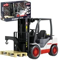 DUŻY WÓZEK WIDŁOWY Z NAPĘDEM Z PALETĄ DŻWIĘKI SZTAPLARKA WIDLAK GUMOWE KOŁA