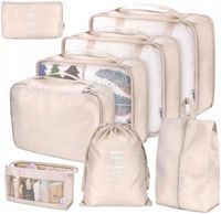 Zestaw Organizer x8 Podróżny Walizki Torby Szaf Ubrania szafki Komplet