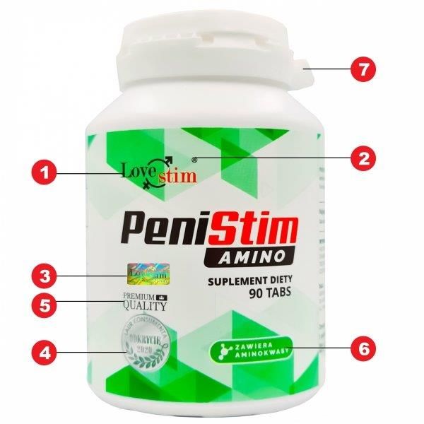 Supl.diety-Lstim Suplement Penistim Amino 90Kaps zdjęcie 3