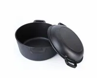 GARNEK ŻELIWNY Z POKRYWĄ KOCIOŁEK PATELNIA 5L 26cm