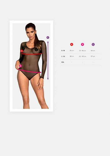 body b124 czarne s/m na Arena.pl