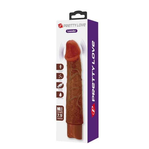 Pretty Love Leander Realistic Vibrating Dildo (Brown Edition) na Arena.pl
