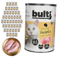 BULTI mokra karma dla kota Indyk puszka 48x400g Pełnoporcjowa