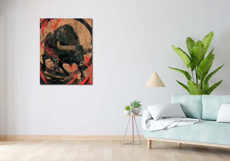 Obraz 70x90cm Bycza Niezłomność zdjęcie 2