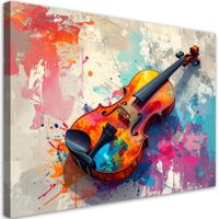 Obraz do salonu biura pubu klubu szkoły muzycznej, Kolorowe