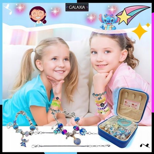 ZESTAW DO ROBIENIA BRANSOLETEK NASZYJNIKÓW Do Biżuterii STITCH LILO i STICH na Arena.pl