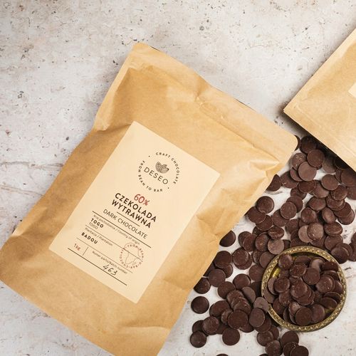 CZEKOLADA GORZKA 60% 500g DESEO DROPSY CZEKOLADOWE 60% TOGO na Arena.pl
