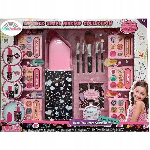 KUFEREK ZESTAW KOSMETYKÓW DO MAKIJAŻU PIĘKNOŚCI TOALETKA DO MAKIJAŻU DLA DZ na Arena.pl