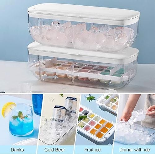 Foremka sylikonowa do kostek lodu i pojemnik na Arena.pl