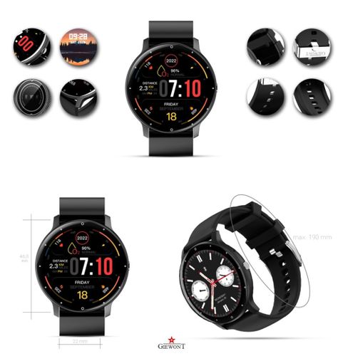 Smartwatch Giewont GW120-2 PRO Czarny na Arena.pl
