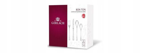 GERLACH SZTUĆCE DZIECI DZIECIĘCE KOMPLET 4EL KOTKI STAL NIERDZEWNA BON TON na Arena.pl