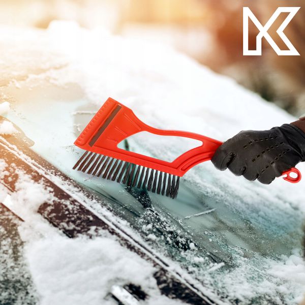 Skrobaczka Do Szyb Szczotka Skrobak Lodu Długa 2W1 zdjęcie 9