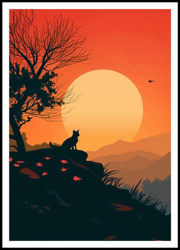 Plakat 70x100cm Kocie Wzgórze na Arena.pl
