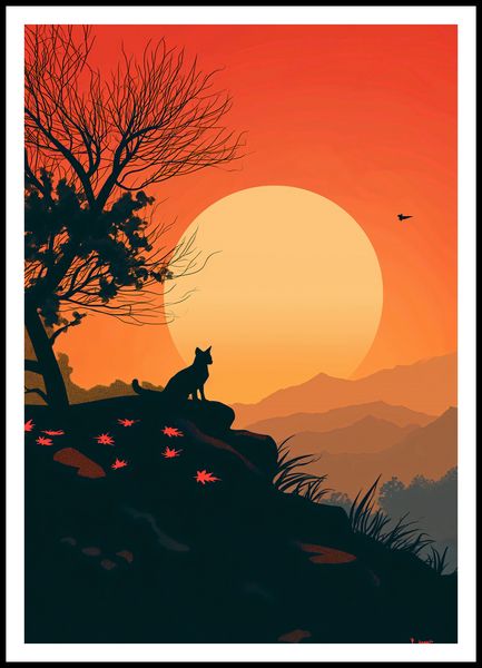 Plakat 70x100cm Kocie Wzgórze zdjęcie 3