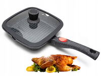 Patelnia grillowa Hauspremium HausRoland 28 cm granitowa NOWOCZESNA