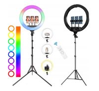 ring 56 selfie lampa statyw RGB duża pilot DO ZDJĘĆ 240W 56CM XXL