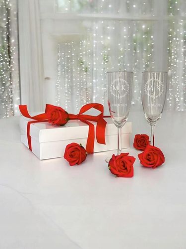 KIELISZKI DO SZAMPANA Z GRAWEREM ŚLUB PREZENT 2szt na Arena.pl