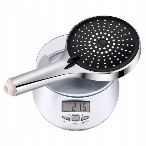 Słuchawka prysznicowa natryskowa 5 funkcji ekologiczna ANTI-CALC chrom duża na Arena.pl