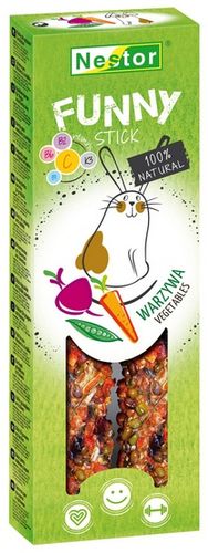 Naturalna kolba warzywna z witaminami dla gryzoni i królików - Nestor 2szt na Arena.pl