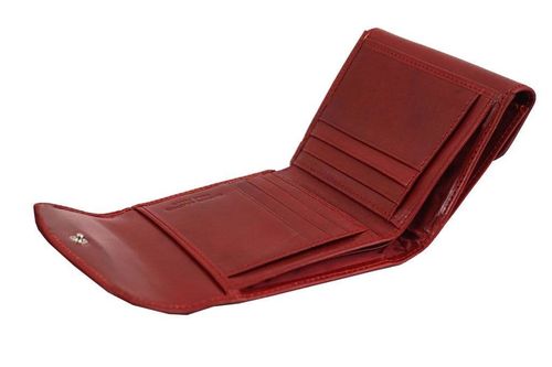 Barberini's portfel ze skóry naturalnej - Brązowy ciemny na Arena.pl