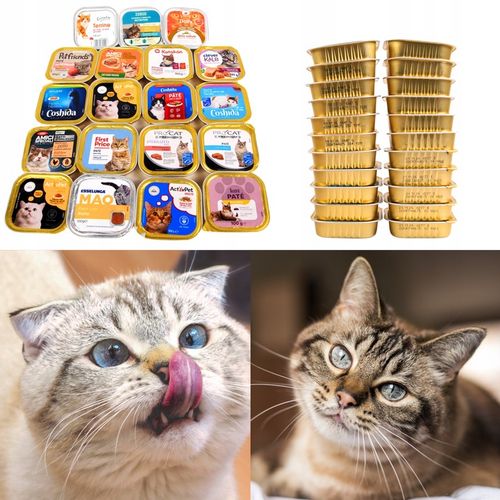 Karma Mokra dla kota Mix Smaków 34x 100g Zestaw Różnych Producentów 3,4 kg na Arena.pl